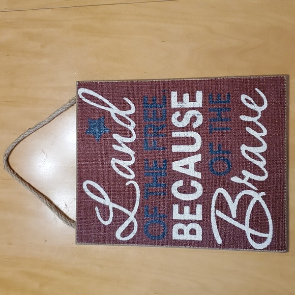 NWT πΊπΈ Patriotic Door hanging sign, Sea to Shining Sea brand β€π€π - Picture 3 of 7